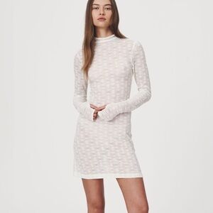NWT💕 ROWIE the Label GALO FLOWER LACE MINI DRESS - Cream M